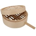thumbnail image 2 of 1pc Bamboo Steamer Kitchen Food Steamer Steamer Basket Household Cooking Tool, 2 of 5