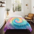 thumbnail image 4 of Colorful Tie Dye Small Tapestry for Bedroom Wall Hanging Tapestry, Rainbow Ombre Abstract Pattern Art Ceiling Backdrop Tapestries Poster Blanket Wall Decor for Teens Room Living Room Dorm 23" x 28", 4 of 8