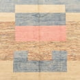 thumbnail image 1 of Ahgly Company Machine Washable Indoor Square Abstract Light Copper Gold Area Rugs, 5' Square, 1 of 7