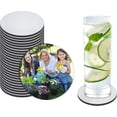 thumbnail image 1 of 18 PCS Sublimation Coasters Blanks Bulk, 4x4 Inch Round Blank Cup Mat Rubber for Sublimation Transfer Heat Press Printing DIY Crafts, 1 of 6