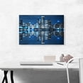 thumbnail image 2 of ARTCANVAS Blue Chicago Illinois Skyline Canvas Art Print - Size: 26" x 18" (1.50" Deep), 2 of 9
