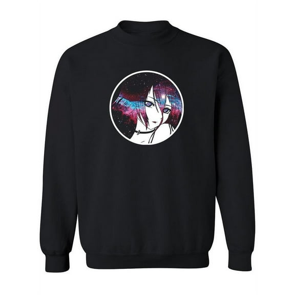 Galaxy Hair Sweatshirt Women -SPIdeals Designs, Female 3X-Large