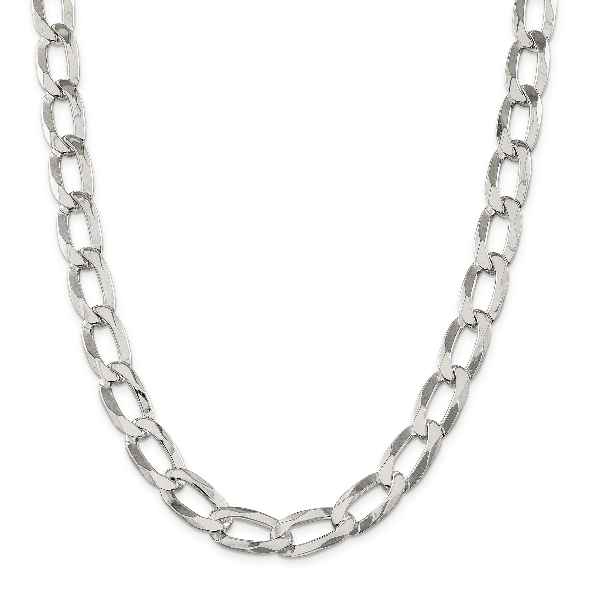 Sterling Silver 12.35mm Elongated Open 