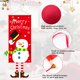 thumbnail image 4 of 2 banderas colgantes de Navidad, decoraciones de pancartas de Feliz Navidad, pancartas colgantes de Navidad, bandera colgante de Papá Noel, árbol de Navidad, alce, muñeco de nieve, banderas de decoración navideña Rojo Verde RV011031-01246SDJ, 4 of 5