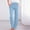 Blue, variant on SNKSDGM Women's Plus Cargo Pants Women Jeans Petite Womens Summer Pants Suits Casual Women High Waisted Wide Leg Pants Casual Drawstring Elastic Trousers Comfy Straight Leg Long Pants with Pockets