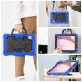 thumbnail image 6 of Case for Lenovo Tab M9 9.0 inch 2023 Released TB-310FU, 360 Rotating Stand Handle Pencil Holder Shoulder Strap Heavy Duty Shockproof Cover, Blue, 6 of 7