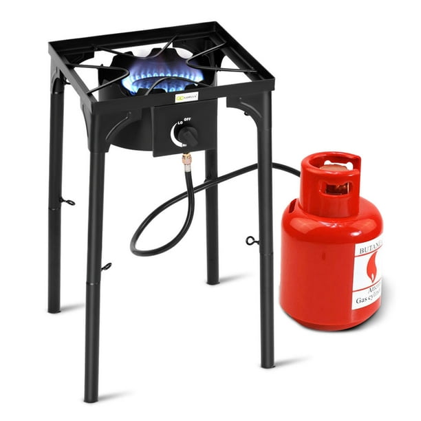 Gymax Outdoor 2-Burner Stove High Pressure Propane Gas Camp Stove 150,000  BTU