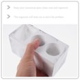thumbnail image 3 of OUNONA Simple Design Bathroom Toothbrush Holders White 1Set, 3 of 8