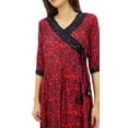 thumbnail image 1 of Phagun Women's Designer A-Line Red Angrakha Style Kurta Dress Flared Tunic-14, 1 of 1