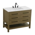 thumbnail image 6 of Elegant Kitchen and Bath 42 inch Single Bathroom Vanity in Chestnut Brown, 6 of 10