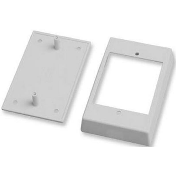 IEC WM1411 Single Gang Surface Mount Shallow (.8 inch deep) Box White