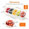 thumbnail image 3 of Condimento para condimentos Lifewit helado con 5 recipientes de 600 ml, 3 of 8