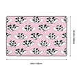 Rugs for Living Room cowgirl hats cow print pink 60x39in NonSlip