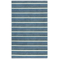 Rizzy Rugs Tetra Area Rug TET106 Blue/Ivory Bars Banded 7' 9" x 9' 9" Rectangle