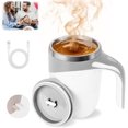 thumbnail image 1 of Automatic Magnetic Stirring Coffee Mug, 2025 New Magnetic Coffee Stirrer Mug For Milk Self Stirring Mug With Lid, Self Stirring Mug, Magnetic Coffee Stirrer Mug For Milk (White), 1 of 1