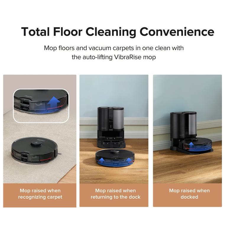 Roborock S7 Robot Vacuum and Mop with Sonic Mopping 2500Pa-Certified  Refurbished