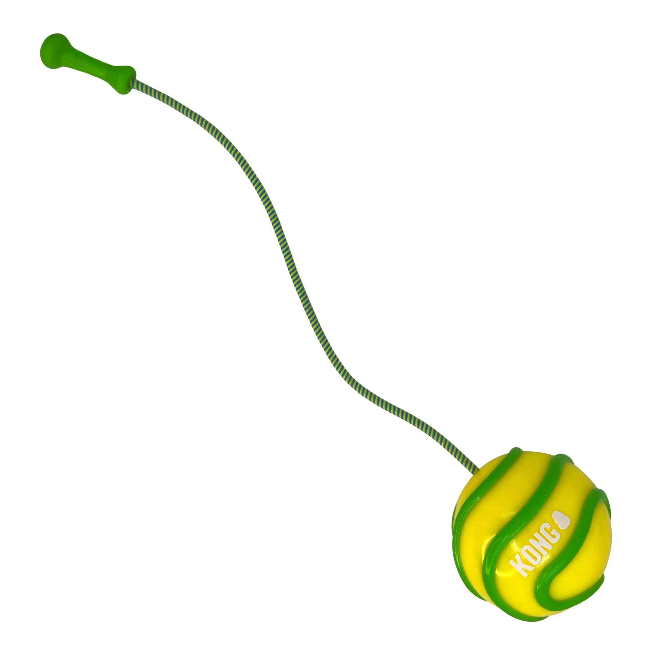 KONG® Bunji High-Viz Ball Dog Toy, Large, Yellow