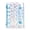Blue, variant on Transp-arent PVC Loose Leaf Binder, Double Snap Design, Thick Removable Shell, Star Glitter Notebook in M5/A6/A7/A8 for Students