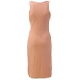 thumbnail image 3 of PEASKJP Womens Summer Dresses Casual Women Summer Halter Neck Dresses Sleeveless Casual Floral Polka Dot Leopard Print Short Boho Ruffle Sundress (Pink,XL), 3 of 4