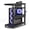 Black, variant on Ataujin Computer Tower Stand with Cable Management Rack, 2-Tier Mobile CPU Holder Cart, Adjustable Rolling PC Stand for Office and Home Use