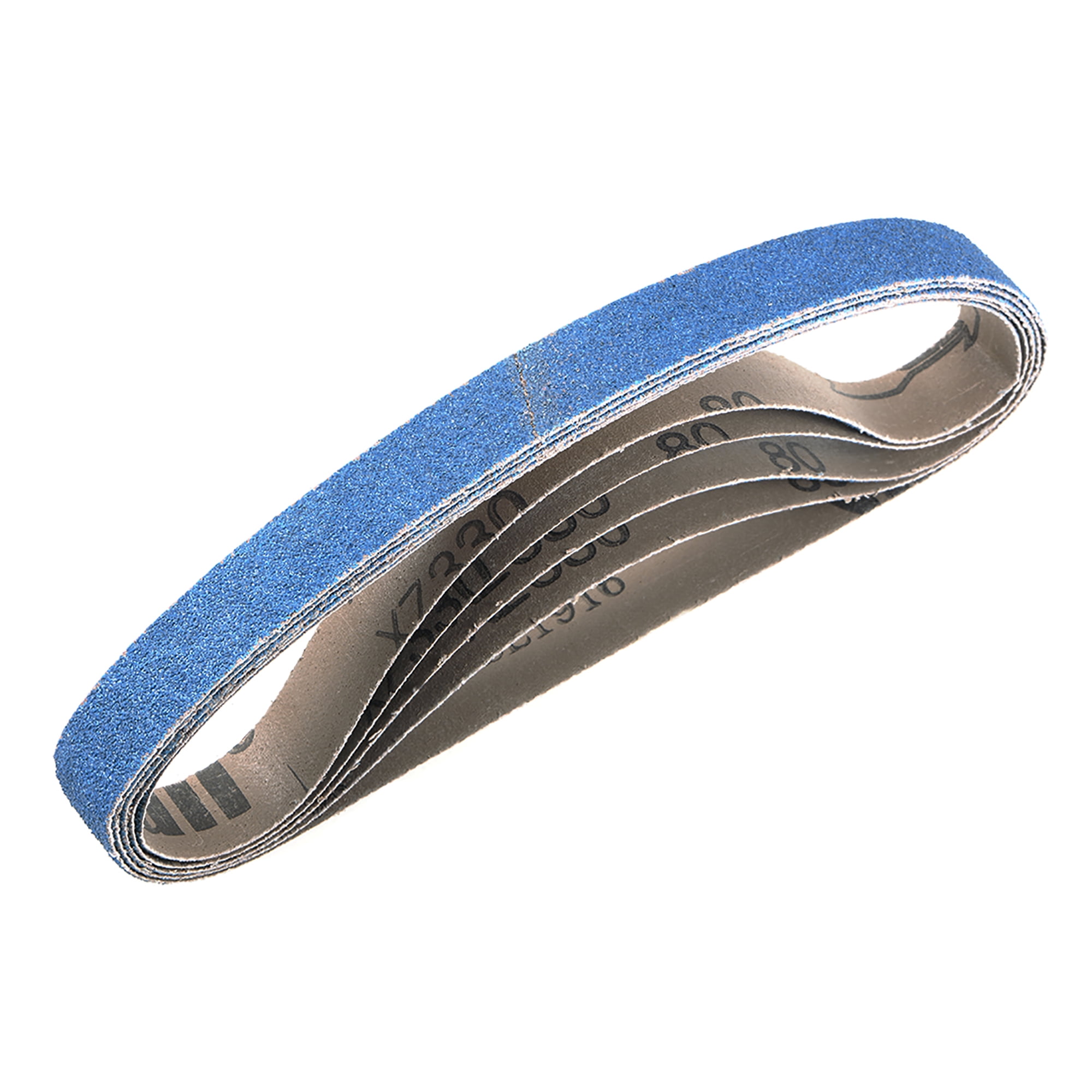 3/4" x 21" Sanding Belt 80 Grit Zirconia Sand Belts 5pcs