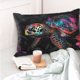 thumbnail image 4 of Fotbe Colorful Plant Turtle A Funda de Almohada Decorativa Estilo Occidental, Lujo en Algodón, Fundas para Almohadas King, Cojín Estampado para Decoración del Hogar-20"x30", 4 of 6
