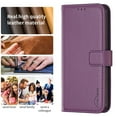 thumbnail image 6 of Nalacover Premium High Quality Wallet Case for iPhone XR, Strong Magnetic Clasp Case with [RFID Blocking] Card Holder Kickstand Magnetic,Leather Flip Case for iPhone XR, Purple, 6 of 8