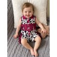 thumbnail image 5 of Toddler Cowgirl Outfit Girls Western Shirt Ruffle Sleeve Top Shorts Set Kids Denim Outfit, 5 of 9