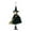 Green, variant on Halloween Witch Hanging Decoration Flying Witches Doll Spooky Witch Figurine Garden Yard Haunted House Decor