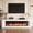 White, variant on NIUEJOI Fireplace TV Stand for TVs up to 70", 63" High Gloss Entertainment Center with 47.3" Electric Fireplace for Living Room, White