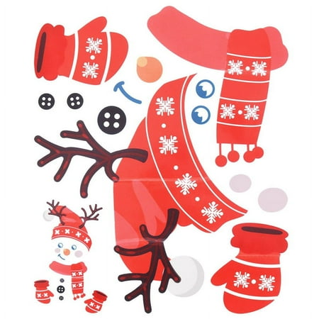 

Cartoon Christmas Refrigerator Magnets Cabinets Funny Stickers Cute Kitchen Garage Holiday Home Decor Door