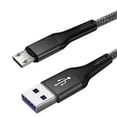 thumbnail image 3 of Maoww Phone Cable Nylon USB Cable Fast Charging Data Line Replacement for Android Micro USB, Black, 2m, 3 of 7