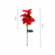 thumbnail image 2 of Luces de flores de simulación navideñas con energía solar, luces navideñas, luces decorativas, luces de suelo, 2 of 2