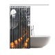 thumbnail image 2 of Cortina de Ducha ABPHQTO de Calabaza de Halloween con Castillo embrujado 150x180 cm, 2 of 3
