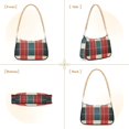 thumbnail image 7 of FORMRS Womens Shoulder Bag with Chain Strap Clutch Purse Cute Tote Handbag, Vibrant Red Tartan Pattern, 7 of 7