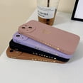 thumbnail image 2 of Compatible with iPhone 13 Mini Case for Women, Bronzing Luxury Heart Phone Case Cute Side Small Pattern Soft TPU Shockproof Full Camera Lens Protective Cover for iPhone 13 Mini (Brown), 2 of 8