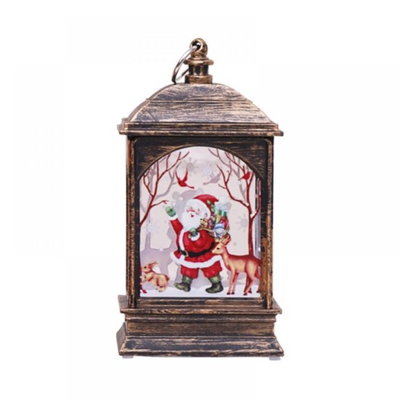 Christmas Lanterns, Decorative Home Decoration Lantern,Lighted Snow Globe Lantern Waterproof Flashing Fairy Lights - for Christmas Tree