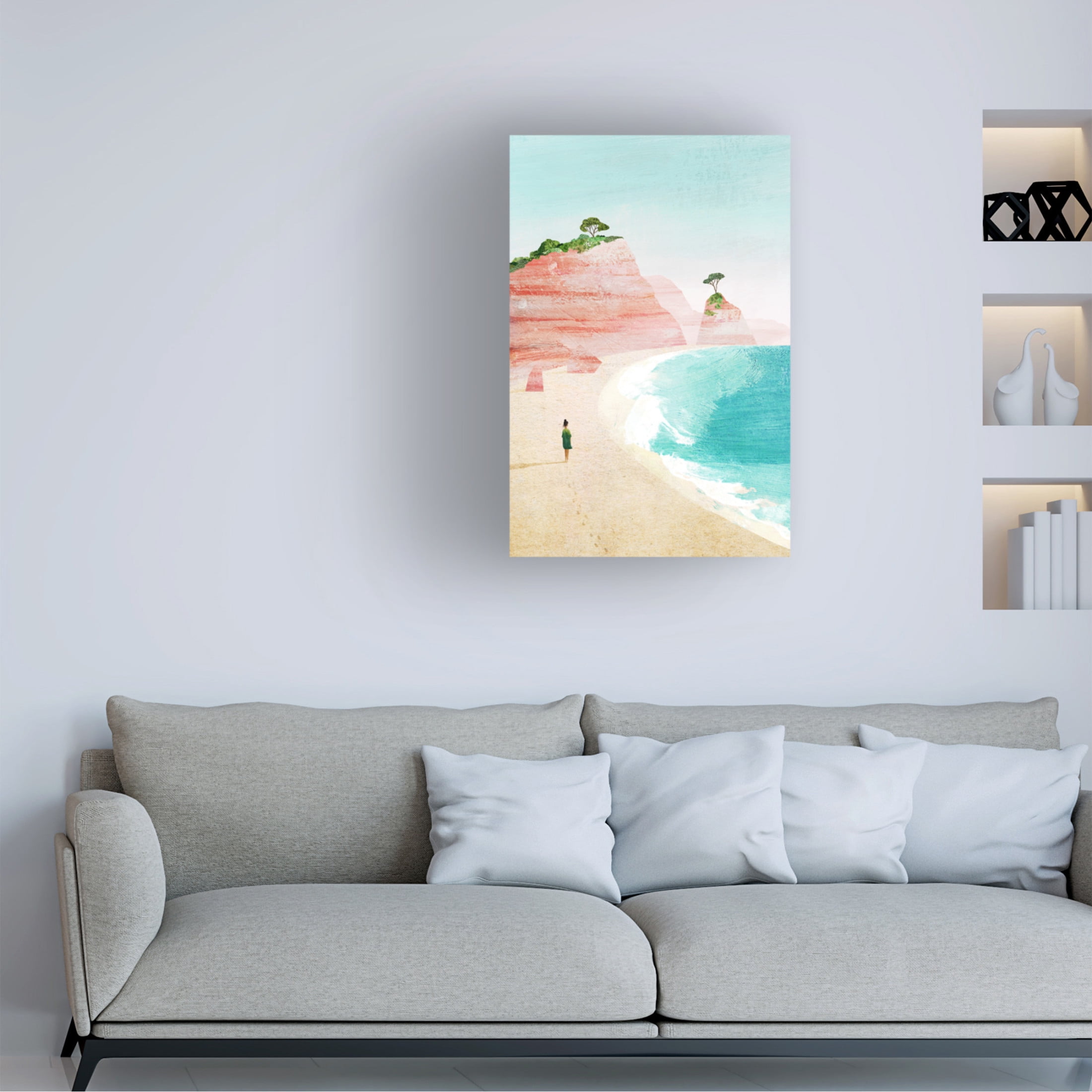 Trademark Fine Art longwayhome Beach Girl iv Canvas Wall Art