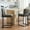 1-pack | Dark grey, variant on 24" Bar Stools Set of 2, Counter Height Stools with Back, Modern PU Tall Bar Stools, Upholstered Counter Height Bar Chairs for Kitchen & Kitchen Island