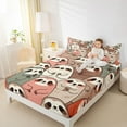 thumbnail image 4 of jejeloiu Cute Sloth Twin Sheet Sets,Kawaii Cartoon Animal Twin Fitted Sheet,Colorful Sloths Flat Sheet For Kids,Super Cozy Room Decor,3 Pieces, 4 of 7