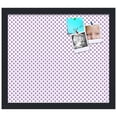thumbnail image 2 of PinPix 16x14 Custom Cork Bulletin Board Light Purple Dots Poster Board Has a Fabric Style Canvas Finish, Framed in Light Purple Dots, by ArtToFrames (PinPix-503), 2 of 6