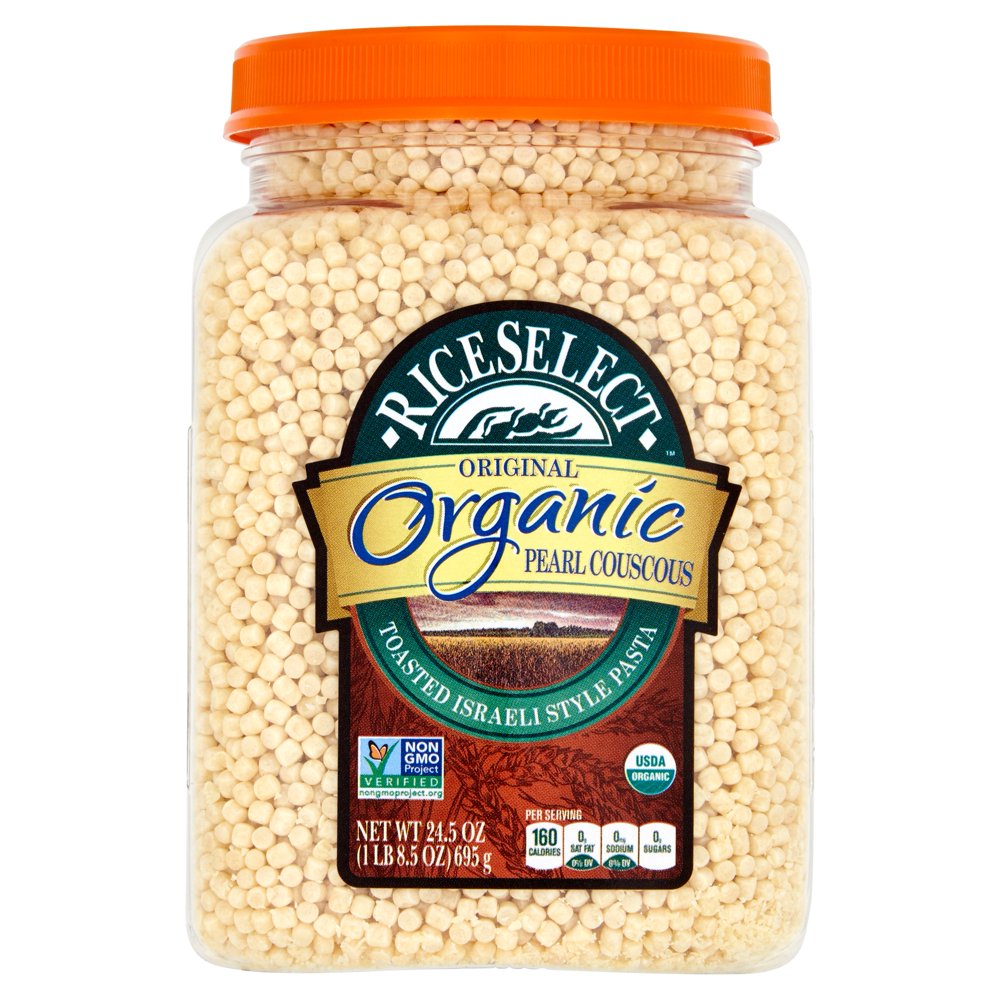 Riceselect Couscous Pearl Plain Org,24.5 Oz (Pack Of 4)