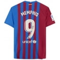 thumbnail image 2 of Framed Memphis Depay FC Barcelona Autographed 2021-22 Home Jersey - Fanatics Authentic Certified, 2 of 4