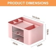 thumbnail image 2 of Organizador de maquillaje Laklulu, caja de almacenamiento de cosméticos para esmalte de uñas, lápiz labial, pinceles, cajas de organización para el cuidado de la piel, 2 of 5