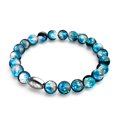 thumbnail image 1 of Blue Eclipse | .925 Sterling Silver | Lunar Glass Bracelet, 1 of 9