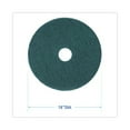 thumbnail image 3 of Boardwalk Heavy-Duty Scrubbing Floor Pads, 18" Diameter, Green, 5/Carton -BWK4018GRE, 3 of 6