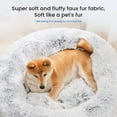 thumbnail image 4 of JOINSUN 24" Calming Dog Bed for Medium Dog/Cat, Small Donut Pet Bed, Soft Plush, Anti-Anxiety, Machine Washable, Gray, 4 of 8