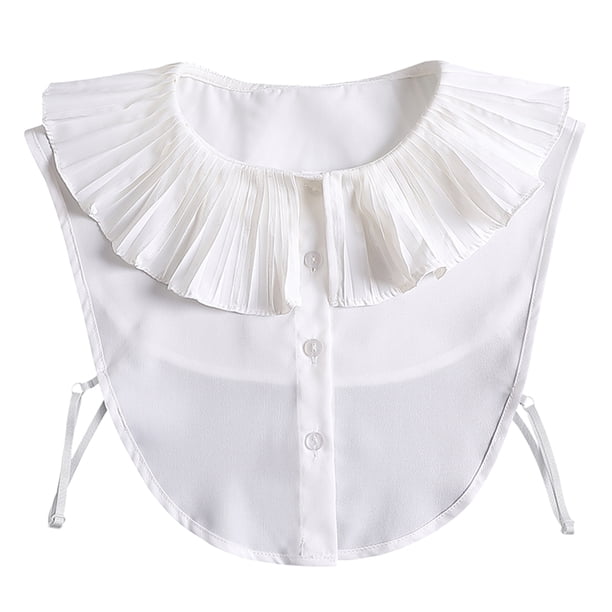 1 pieza de cuello de encaje elegante, cuello falso, chal de encaje, decoración para ropa, cuello decorativo