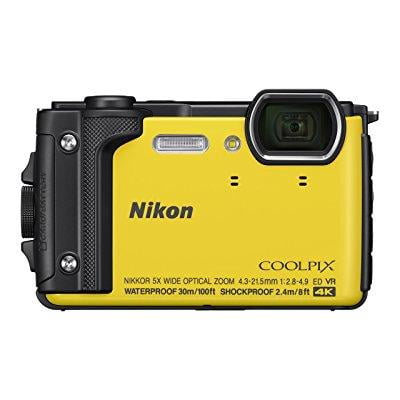 nikon w300 waterproof underwater digital camera with tft lcd, 3, yellow