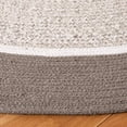 thumbnail image 3 of Safavieh Braided Marion Geometric Reversible Area Rug, Dark Gray/Beige, 5' x 5' Round, 3 of 7